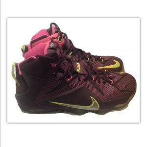 Nike Lebron 12 XII DOUBLE HELIX 684593-607 Sz 10